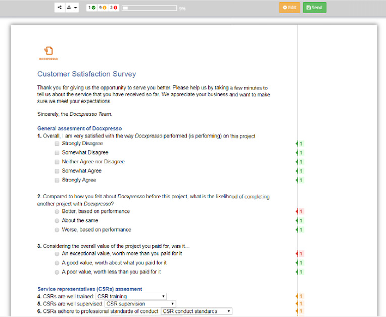 Interactive document